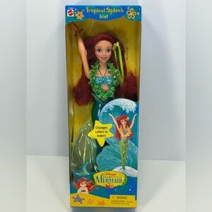 NIB - Rare Vintage 1997 Disney's Little Mermaid Tropical Splash Ariel Doll
